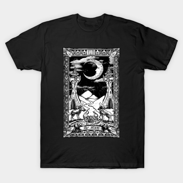 The Moon Tarot Occult Magic T-Shirt by Esoteric Origins